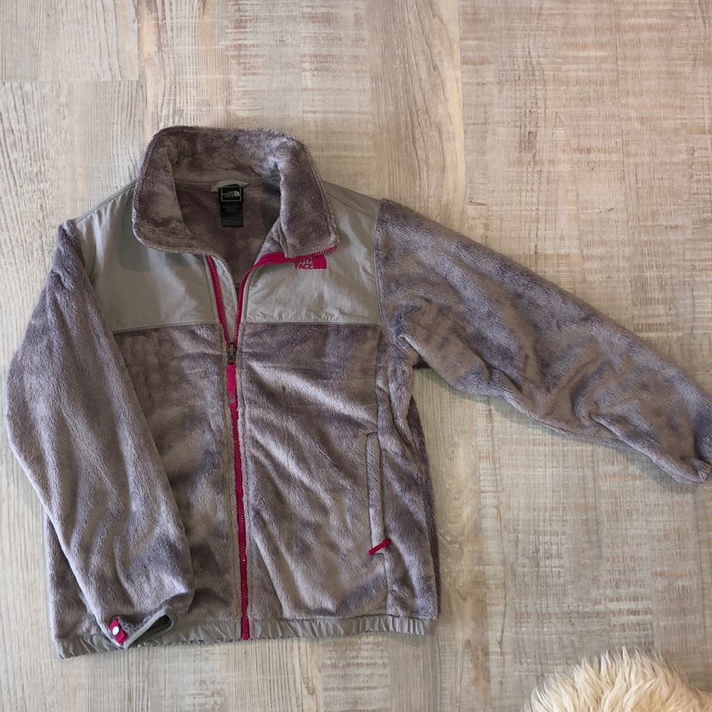 Northface girl’s XL grey and pink